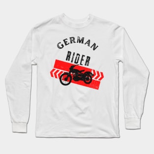 Motorcycle Vintage German Biker Long Sleeve T-Shirt
